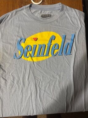 Seinfeld Logo Light Blue Graphic Tee